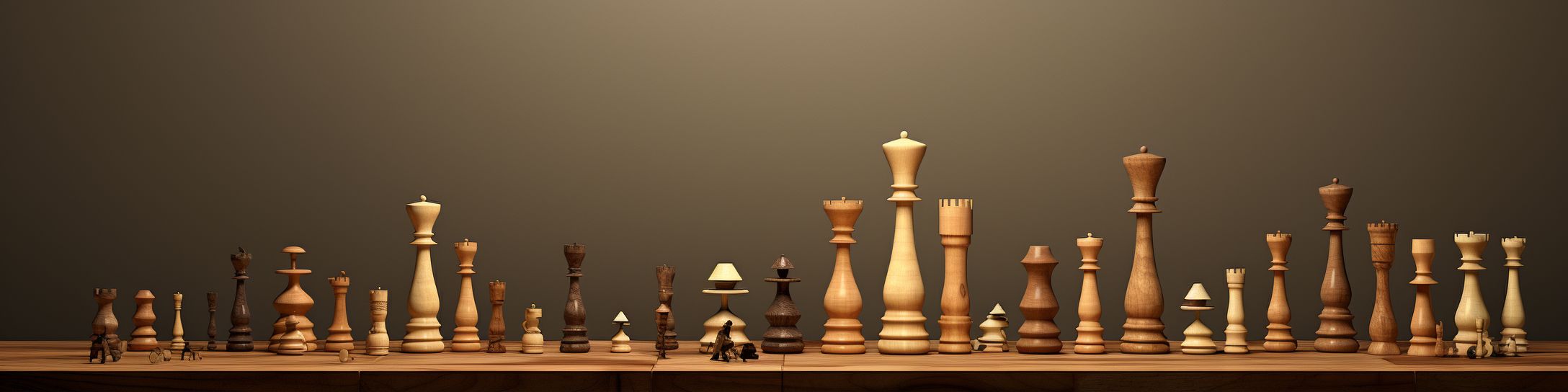 Le rapport entre la taille du jeu d'échecs et l'espace disponible
