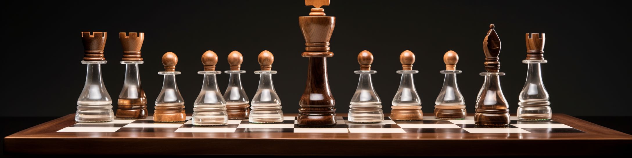 La fusion entre tradition et modernité : le jeu d'échecs mixte bois-verre